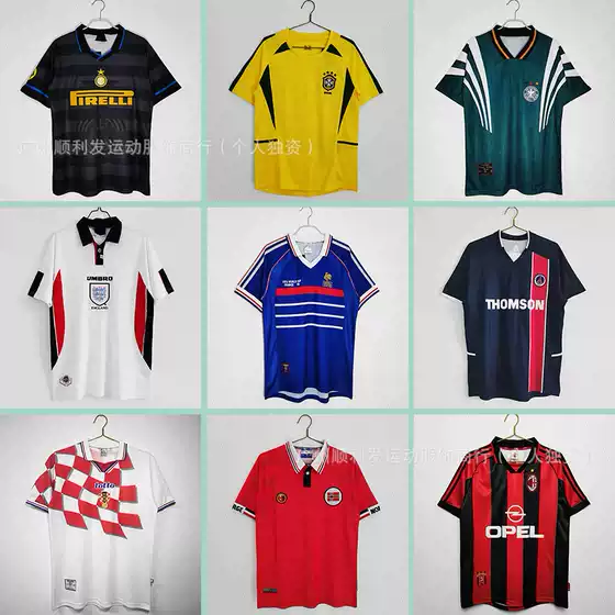 Football Jerseys France Brazil Greece Germany England Ac Milan Ajax Retro Jerseys World Cup