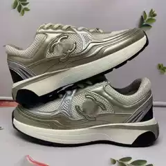 Putian Pure Original Chanel-Style Silver-Toe Thick-Soled Dad Shoes, Lightweight and Versatile Casual Sports Shoes for Men and Women