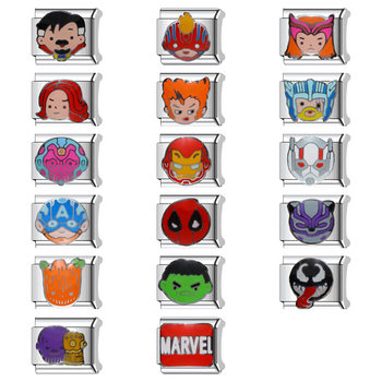 Italian DIY Module Bracelet Marvel Series Styling Personalized Assembly Fashion All-match Gift for Friends Couple