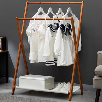 Coat Rack Floor Hanger Household Hanger Hanging Clothes Floor Rack Bedroom Vertical Simple Rack Hanger