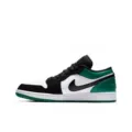 Pure original aj1low-black and green toes