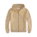 Zip cardigan - khaki gold eyes