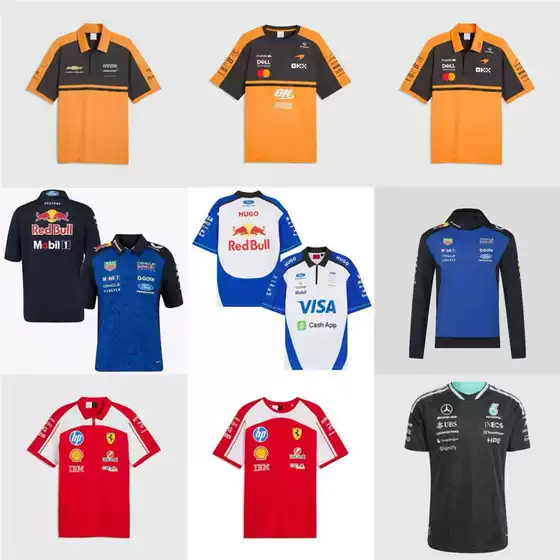 2026 New F1 Formula One Racing Suit Mercedes Mclaren Ferrari Red Bull Sports Short-Sleeved Shirt