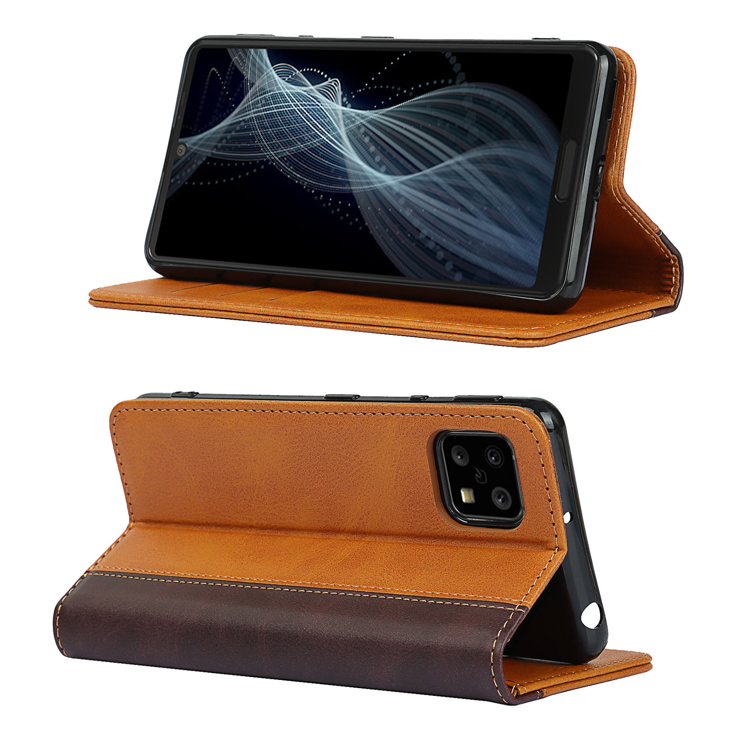 Factory direct for Sharp sense4 phone case Sense3lite calf color matching strong magnetic flip leather case