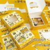 Rilakkuma Hollow Gift Packaging Box with Ink Splash, Ins Window Airplane Box, Packaging Material DIY Mini Paper Box