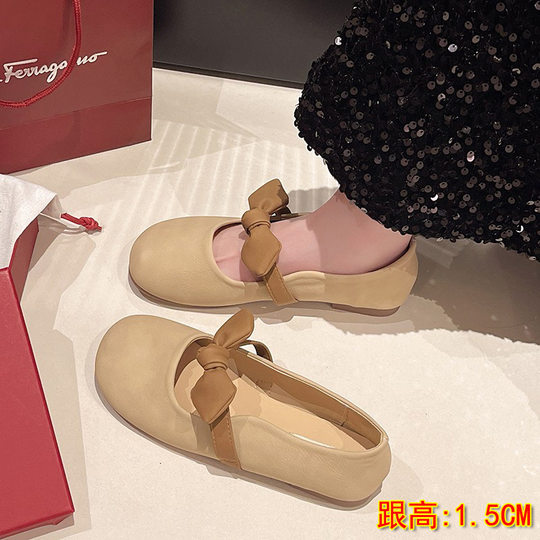 Popular Flat Bowknot Slip-On Shoes for Women, 2025 Autumn New Soft-Soled Mary Jane Shoes