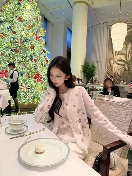 Nanyou High-End 2025 Autumn/Winter New Knitted Cardigan Jacket in Chanel Style, Boutique Quality, Women's Top