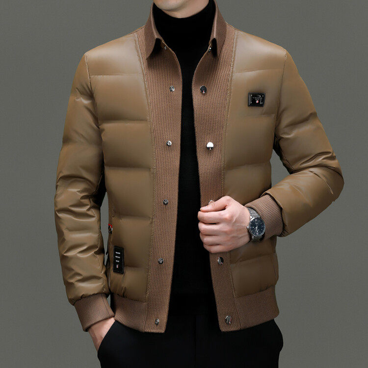 New Winter down Jacket Men's Casual Short Top Business Casual Men's Jacket Dad Wear Sinic