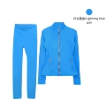 Lightning blue and gold jacket suit