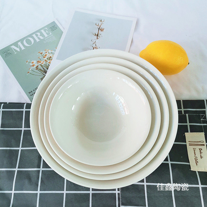 Wholesale bowl restaurant breakfast shop ceramic tableware porridge bowl porridge bowl breakfast bowl rice bowl pork bowl Bucket Bowl
