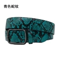 Pkzk0036 cyan snake pattern-japanese buckle