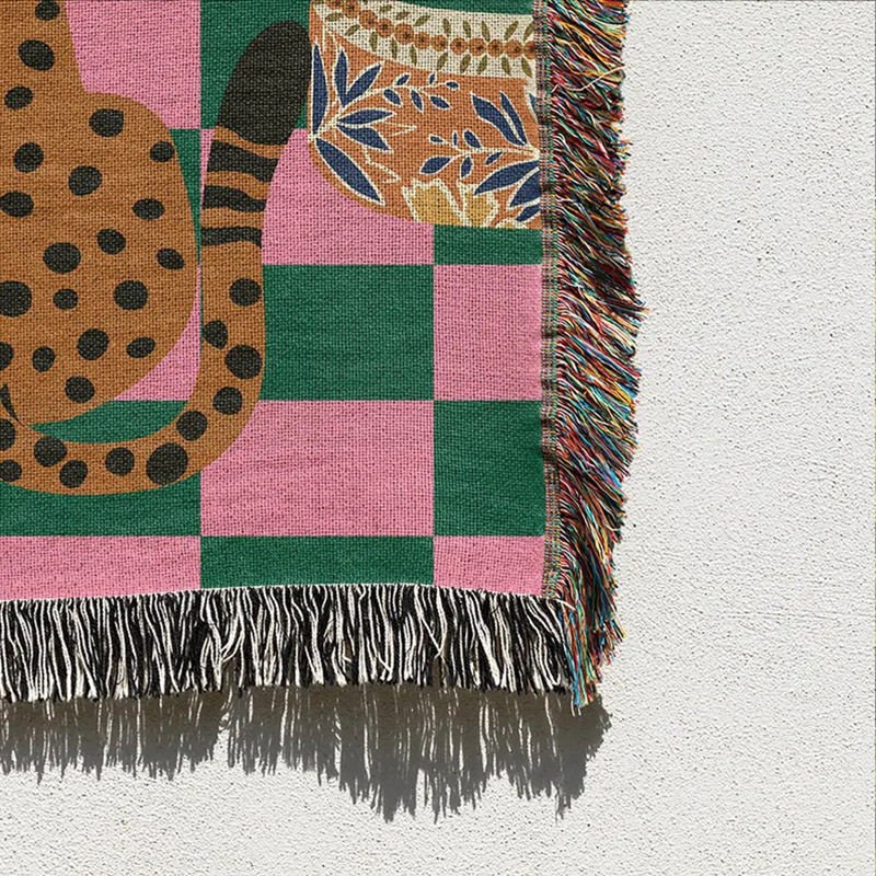 Manufacturer Tapestry Custom Camping Blanket Carpet Picnic Mat Blanket Sofa Blanket Ethnic Style Bohemian Outdoor Thread Blanket