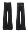 Raw cow four-line narrow width slightly flared 1622 black ootd