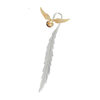 In Stock: Round Bookmark, Gold Wing Pattern Bookmark, Leaf Vein, Feather, Metal, Wing Bookmark