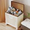 Clothes Storage Box Organizer Large Capacity Super Household Flip-Top Wheeled Foldable Clothing Quilt Storage Cabinet