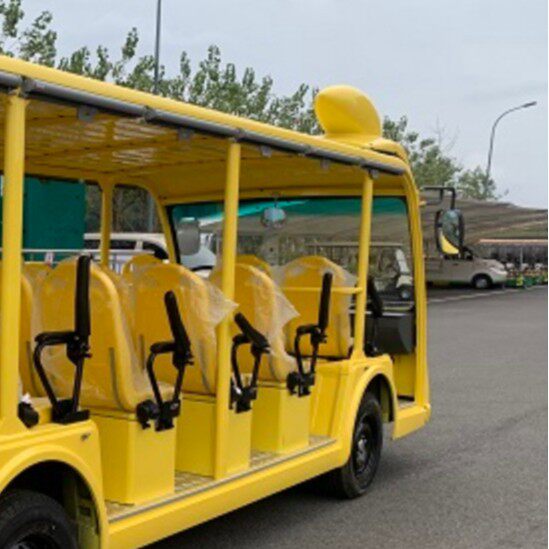 五菱电动观光车卡通造型皮卡丘款敞开景区酒店民宿车辆园区长续航