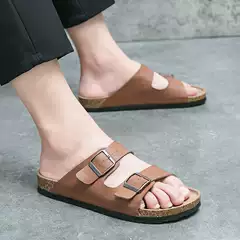 Cross-Border Lightweight Couple's Cork Boken Sandals Women's Shoes Outdoor Casual Soft-Soled Slippers Breathable Beach Men's Shoes