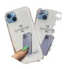 Suitable for Apple 17 12 14 16 Crystal Space Tpu Fully Transparent Precision Hole Phone Case Anti-Fall Tpu Protective Cover