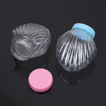 37 Caliber Plastic Bottle Shell Candy Milk Chip Creative Bottle Snack Food Jar Pet Transparent Packaging Bottle Wholesale