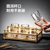 High-End Household 0.1kg Liquor Glass Set Light Luxury High-End Two Small Cups Liquor Dispenser for Restaurants Commercial Use Thickened