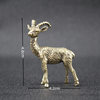 Brass Zodiac Sheep Ornament Solid Old Goat Ornament Office Desktop Ornament Handpiece Creative Gift