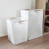 Japanese Style Simple Dirty Clothes Basket Folding Portable Fabric Dirty Clothes Basket Household Bedroom Bathroom Laundry Storage Basket Laundry Basket