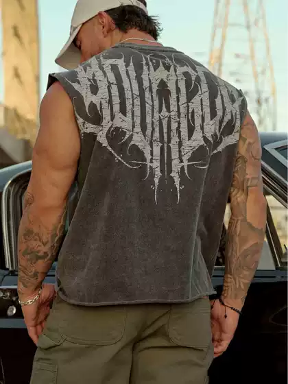 Youngla American Trendy Brand Men's Vest Summer New Jogging Sports Fitness Vest Fashionable Casual Sleeveless T-Shirt