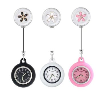 Hot-Selling Nurse Retractable Watch Decorative Watch Cartoon Cute Luminous Hanging Watch Women's Student Exam Pocket Watch