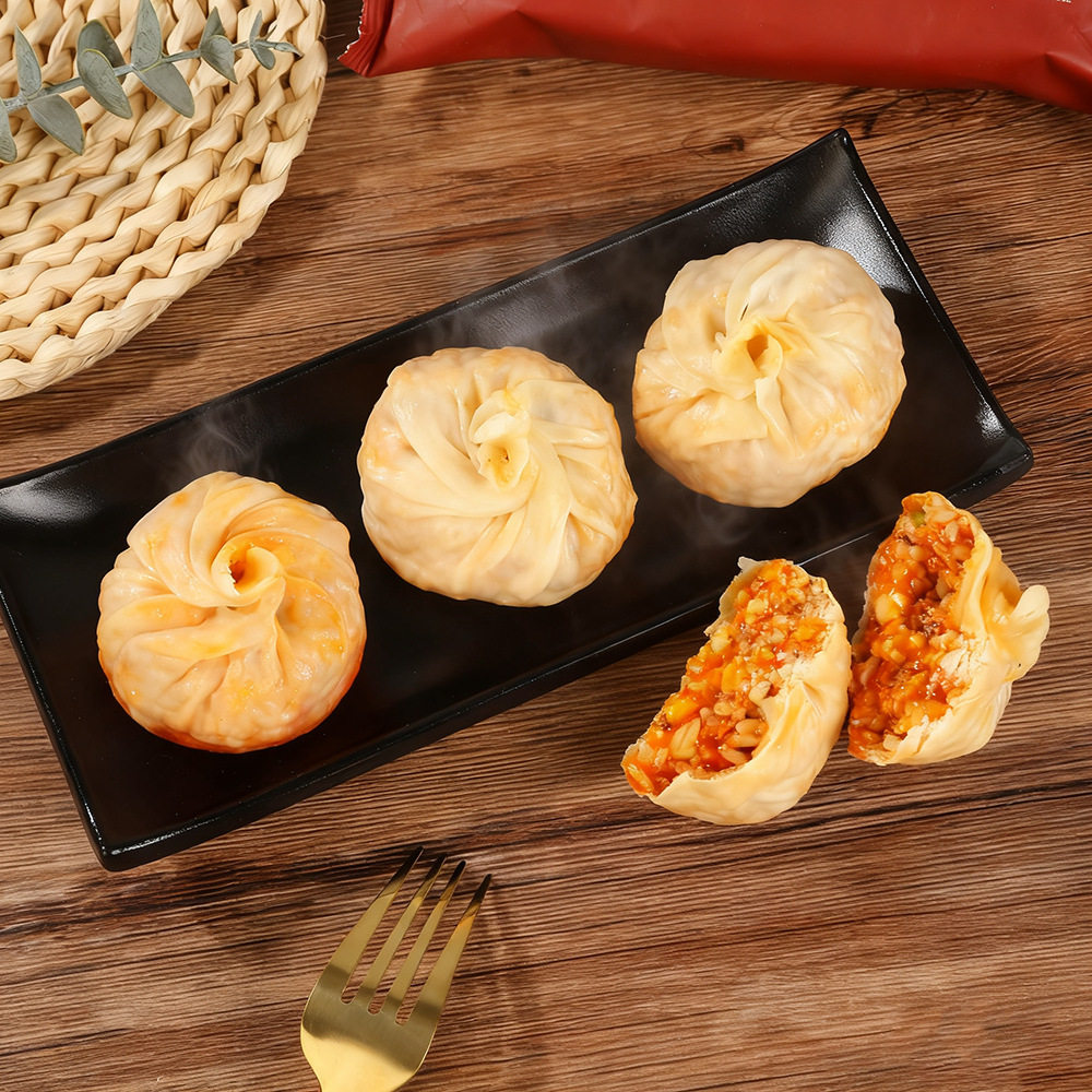 Wholesale Paper-Wrapped Shaomai 240G/Bag, Breakfast Instant Semi-Finished Product, Thin Skin, Full Filling, Catering, Supermarket, Cold Chain Supply