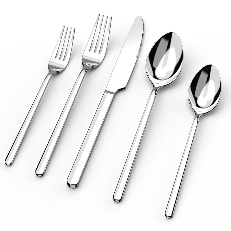 Cross-border stainless steel 20/30/40 piece knife and fork spoon Western tableware steak knife and fork coffee spoon gift box suit