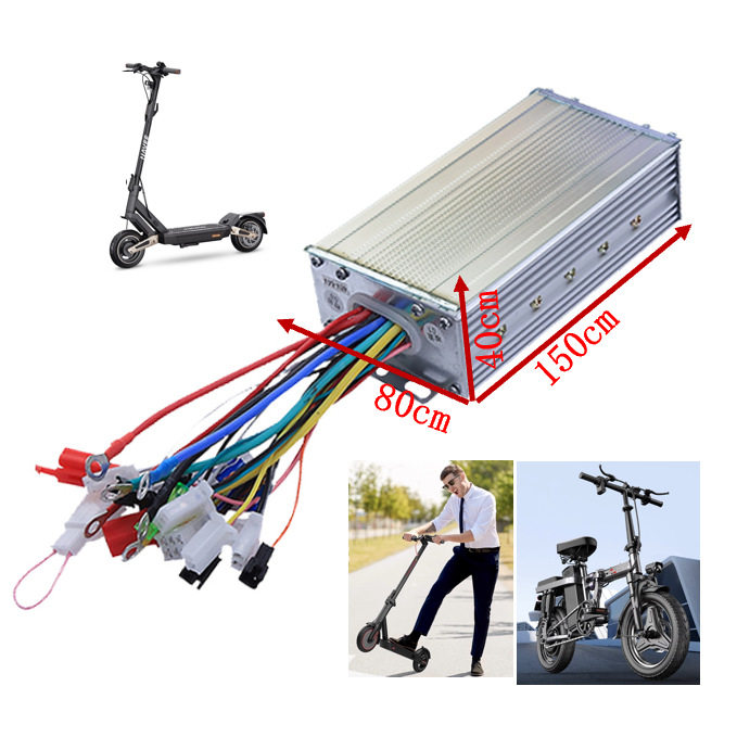 ตัวควบคุมยานพาหนะไฟฟ้าเฉพาะทาง สำหรับแรงดันไฟฟ้า 48/60/64/72V กำลัง 1000W1500W แบบอัจฉริยะ ไร้แปรงถ่าน สองโหมด รุ่นอเนกประสงค์