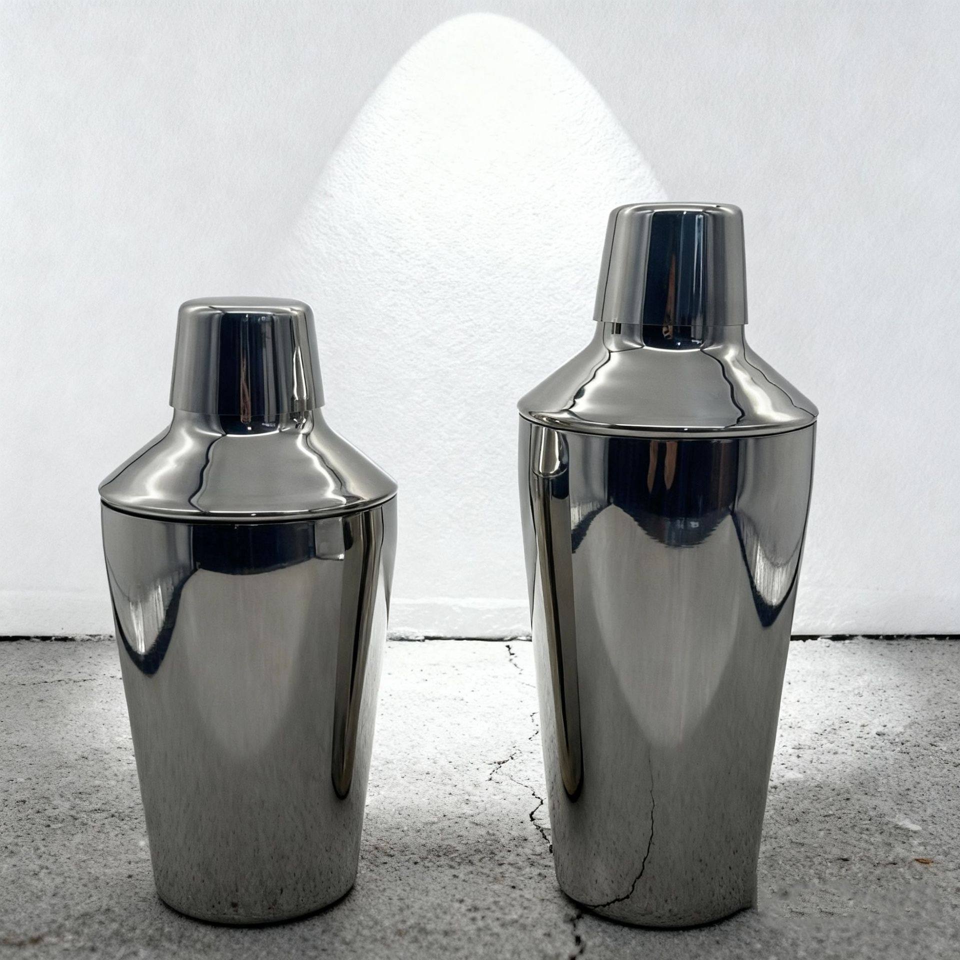 Amazon Stainless Steel Cocktail Shaker Set 6-Piece Cocktail Mixing Tools Shaker Cup Cocktail Glass