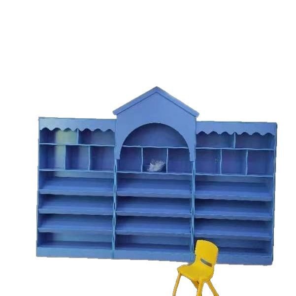 创意木质绘本馆儿童学校幼儿园展示柜书柜图书馆置物架书架展柜