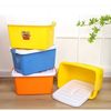 Little Yellow Duck Thickened Snack Storage Box Clothes Storage Box Household Toy Plastic Covered Dormitory Car Storage Box