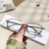 TR90 Internet Celebrator Little Red Book New Anti-blue Light Retro Glasses Frame Mother's Melanin Face Age-reducing Flat Glasses