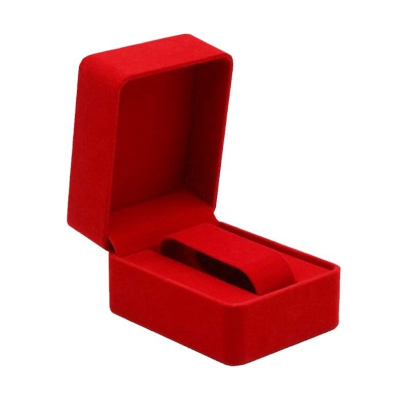 Factory Flannelette Watch Box Wholesale Single Flocking Ladies Bracelet Jewelry Watch Packaging Display Watch Storage Box
