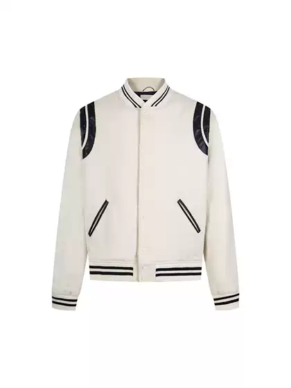High Version In-Stock Original Label Slp Classic Patchwork Baseball Collar Casual Jacket Unisex
