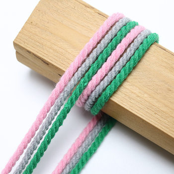 30 multicolor colored cotton rope zongzi binding rope handmade DIY tapestry woven rope tag rope three strands of cotton rope