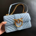 22 high arch bridge sheepskin blue trumpet