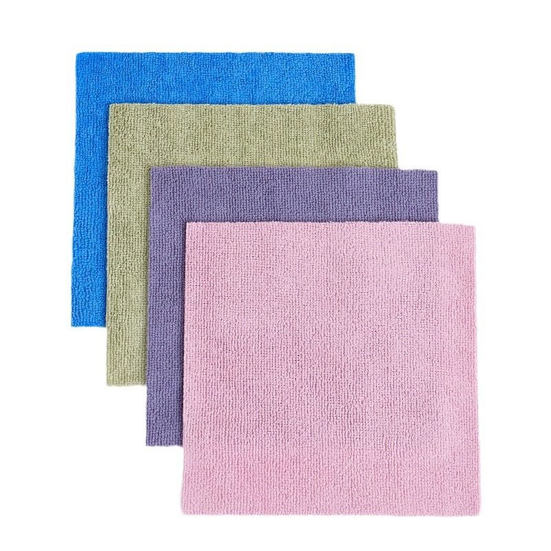 Microfiber Removable Rag Cross-Border Soft Absorbent Dish Towel Wholesale Kitchen Dry and Wet Multifunctional Scouring Pad