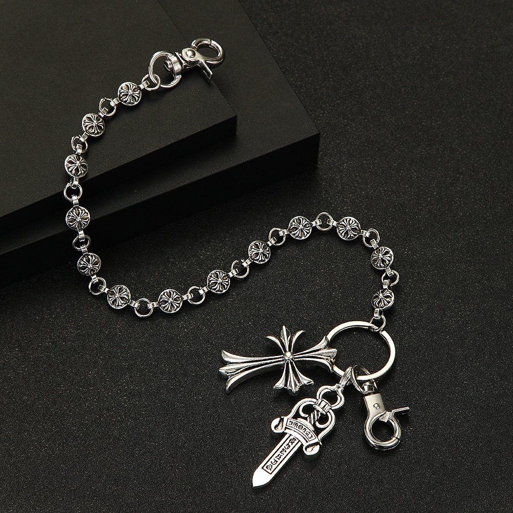 Crodo Element Pants Chain Bag Hanging Chain Sword Ball Bead Cross Waist Chain Lobster Clasp Pendant Jeans Chain