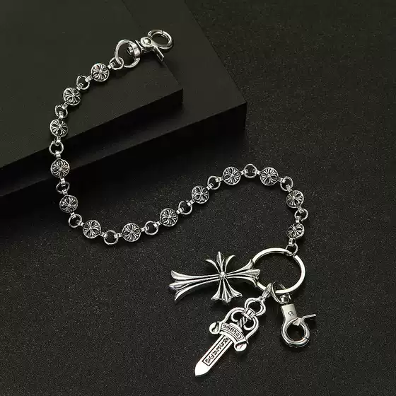 Crodo Element Pants Chain Bag Hanging Chain Sword Ball Bead Cross Waist Chain Lobster Clasp Pendant Jeans Chain