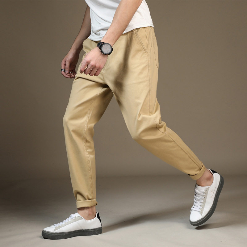 男士裤子秋季新款2024休闲裤男黑色宽松小脚百搭胖子大码哈伦裤潮