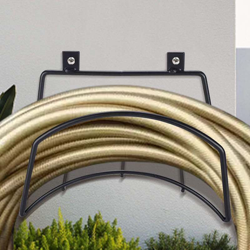 Cross-Border Courtyard Wall-Mounted Water Pipe Hose Storage Rack Metal Hose Bracket Fixed Installation Carbon Steel Water Pipe Rack