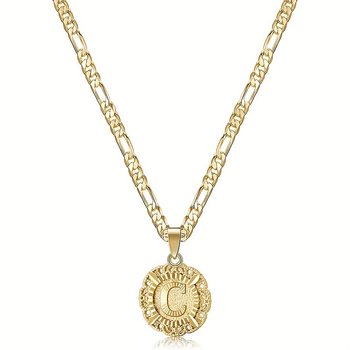 26 letter pendant necklace round fashion all-match women's clavicle necklace Ma Xun hot goods