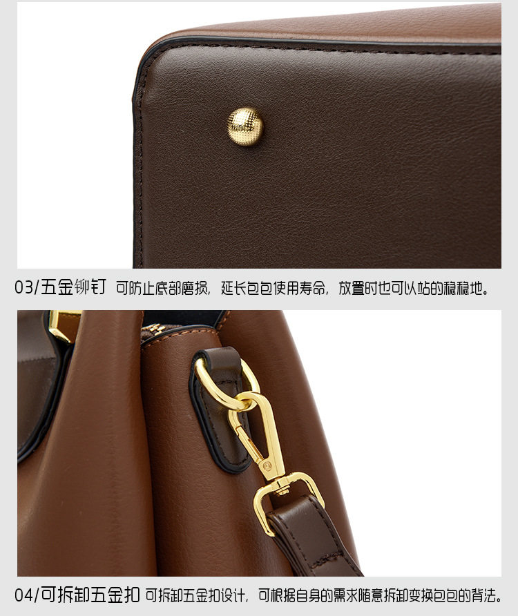 Soft Leather Bucket Bag Fashionable Shoulder Crossbody Bag Women's Bag High-end Sense Exquisite Multi-layer Large Capacity for Mom 23 O1CN01B8jihR1oI6yhDgfhV !!2207702985201 0 cib