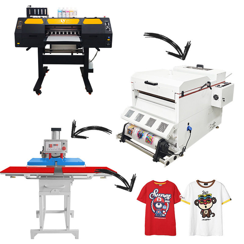 Factory Digital dtf White Ink Stamping Printer i3200 Textile Printing T-shirt High Speed Thermal Transfer Printer