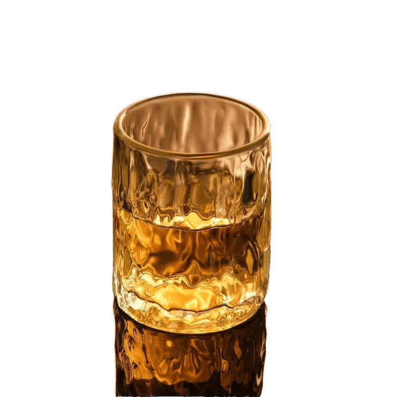 Japanese-Style Glacier Glass Whiskey Glass Beer Glass Home High-Value Light Luxury Glass Cup Liquor Glass Drinking Glass