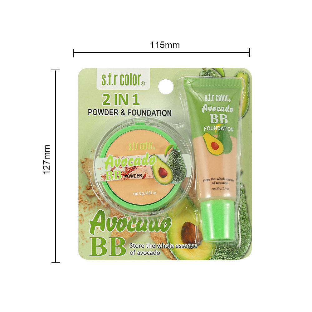 S.F.R Powder Foundation Liquid Foundation Set Moisturizing and Non-Stuck Powder Covering Acne Marks and Dark Circles Wholesale Long-Lasting Makeup