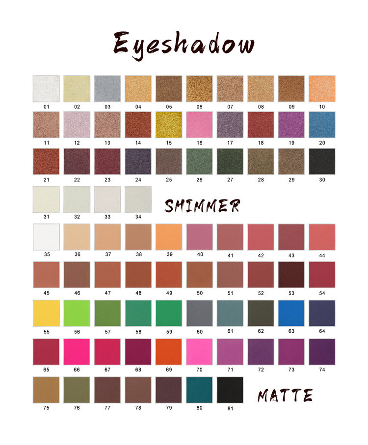 Factory Direct supply cross-border multi-color Pearl matte glitter square eye shadow 22mm self-selected DIY in stock without logo